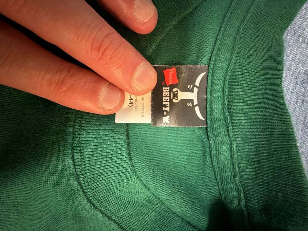 Vintage Heartland Brewery Oktoberfest T-Shirt Green Hanes Beefy-T Mens Large